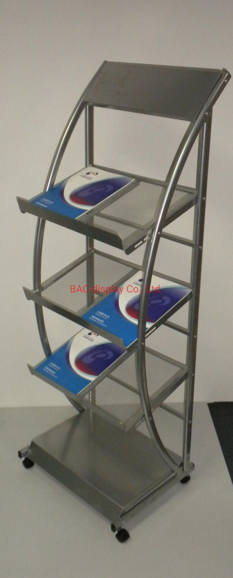 Multi-Tier Movable Food Display Shelf/Bread Display Stand/Bakery Display Rack