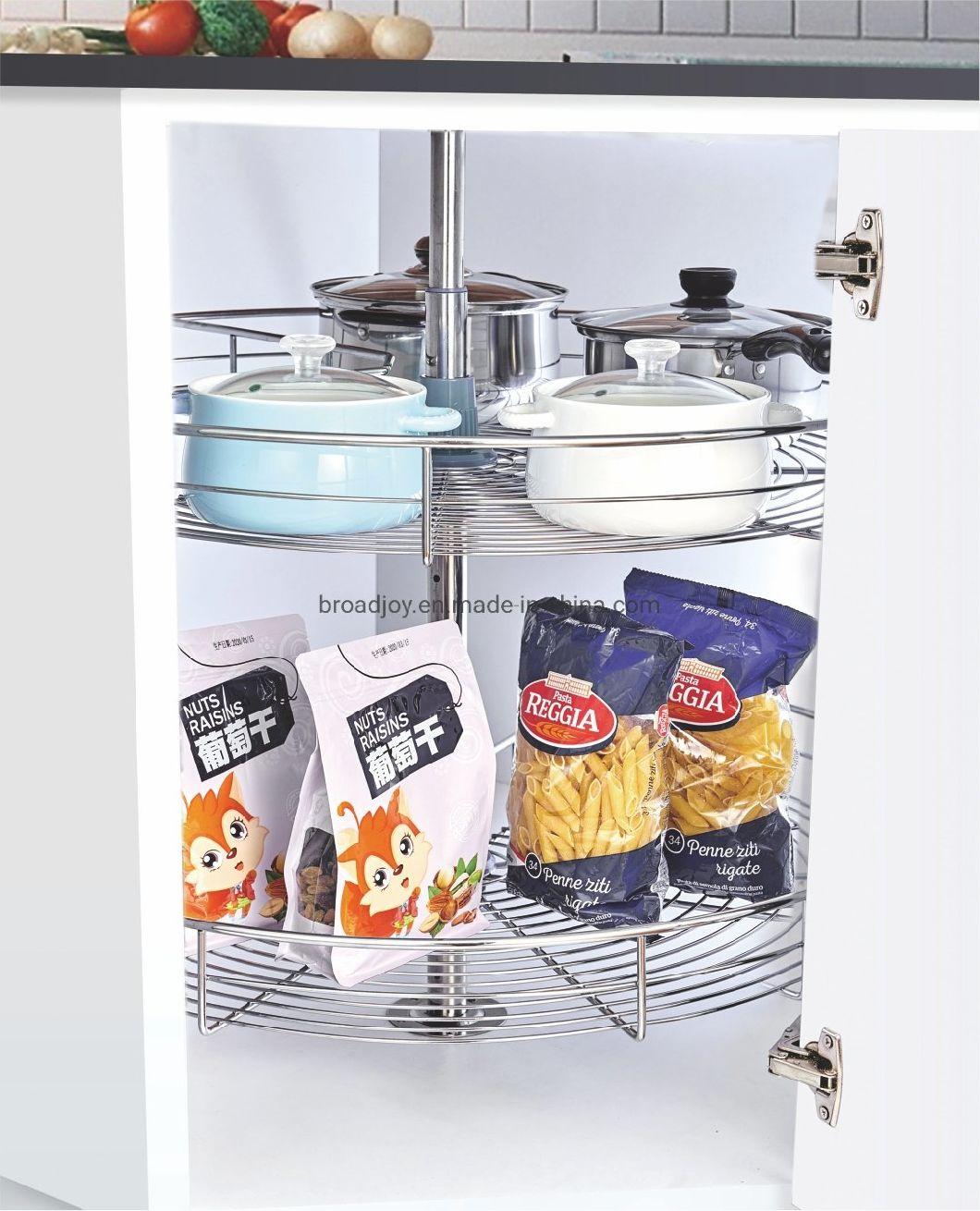 China Supplier Push-Pull Cabinet Storage Drawer Iron Wire Organizer Basket Kitchen Accessories Kitchenware Sundries Rack Kitchen Storage Rack
