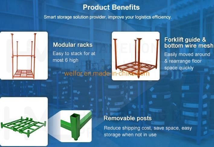 Storage Tyre Stack Racks Foldable Racking Tires Stacking Racks