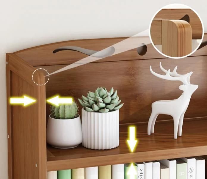 Shelf Floor Solid Wood Children′ S Simple Bookcase