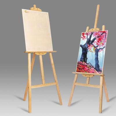 Adjustable Height Pine Drawing Board Easel Display Rack 0408