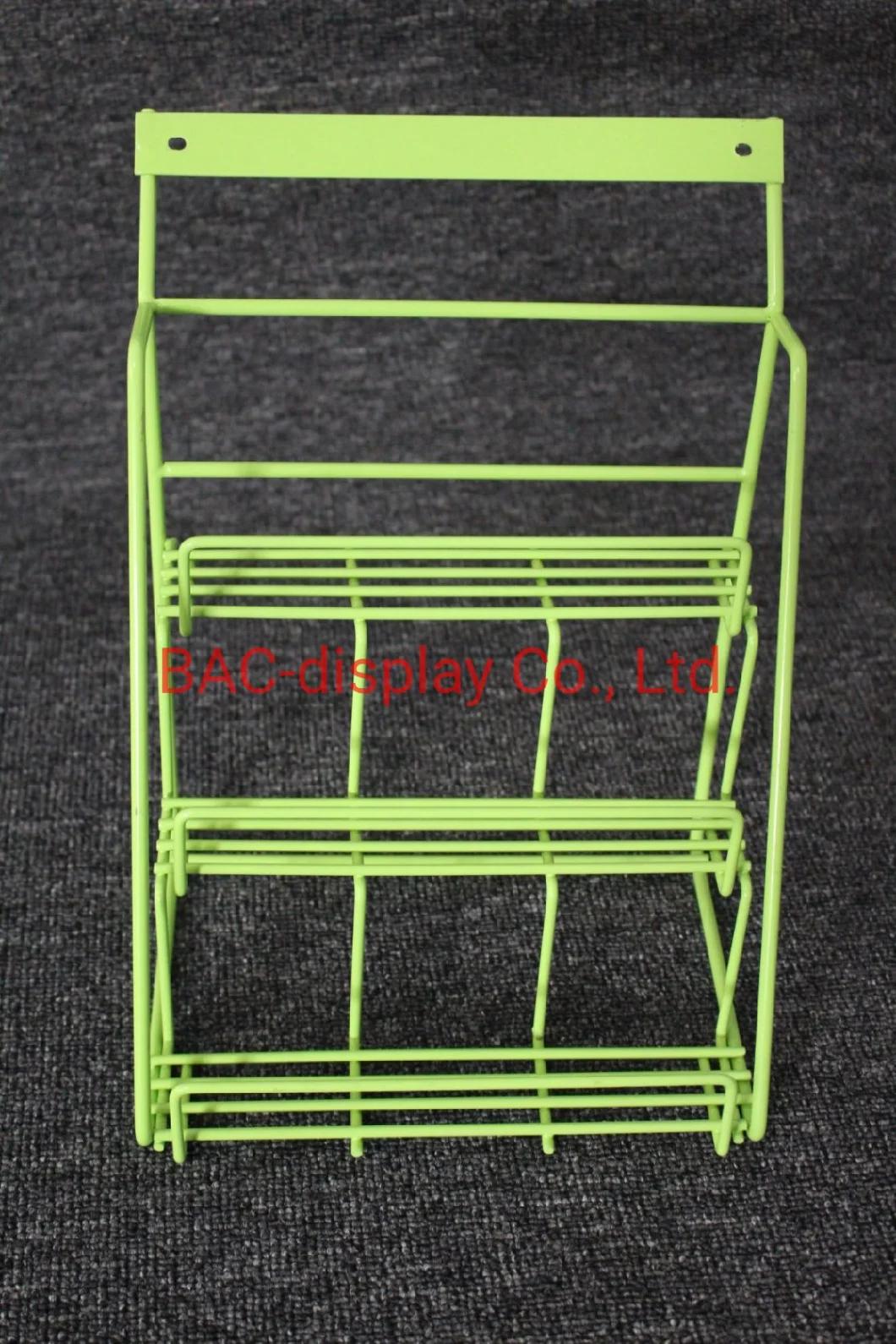 Supermarket Chic Small Countertop Metal Wire Snack Shelf Candy Display Rack