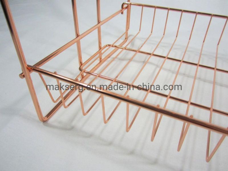 Golden Multi Layer Dish Rack/Storage Rack with Chopstick Holder