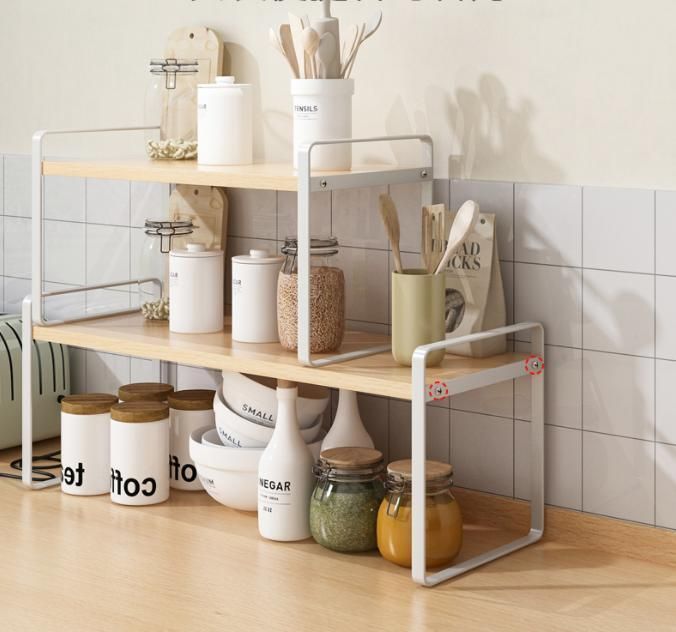 Simple Desktop Three-Tier Storage Rack Kitchen Countertop Rack Bathroom Corner Cosmetic Organizer Storage Rack