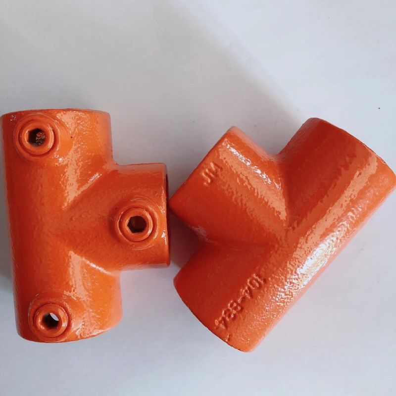 26.9mm, 33.7mm, 42.4mm 48.3mm, Industrial Reclaimed Long Tee Key Clamp Fittings for Breakfast Bar Stool