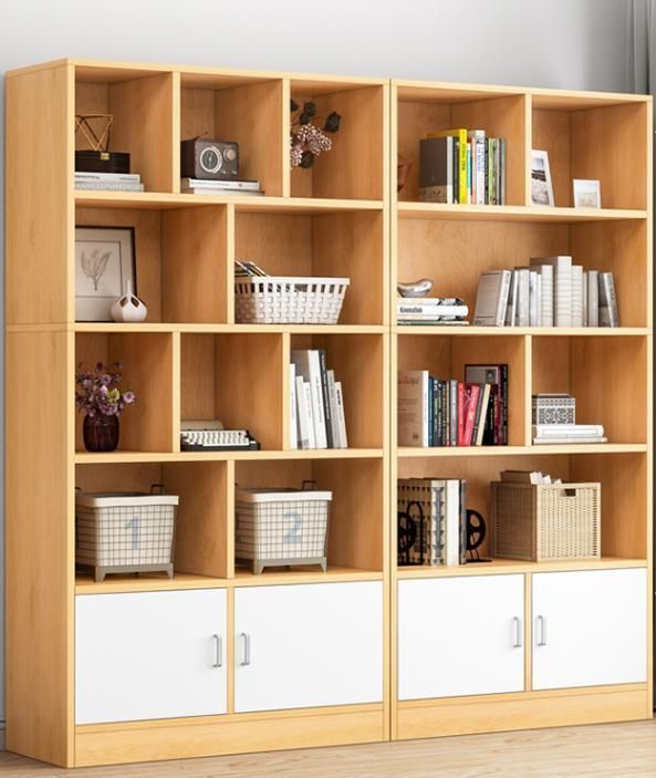 Simple Bookcase Floor-to-Wall Living Room Shelf