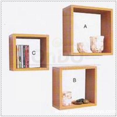 Home Decoration Wooden Floating Wall Shelf Book Rack