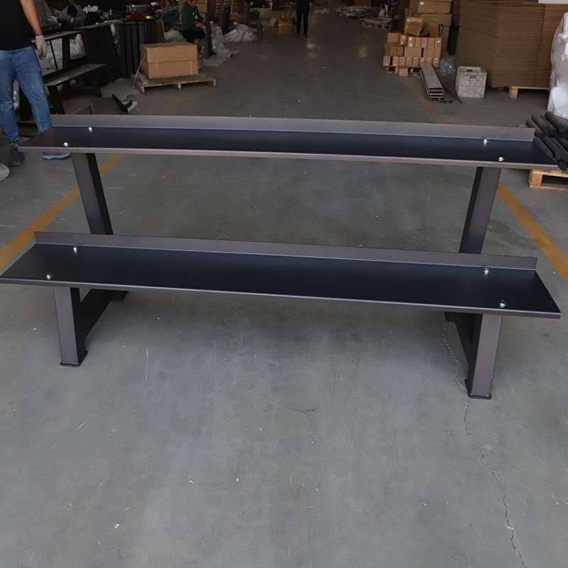 Commercial Fitness Equipment Home Exercise Horizontal Kettlebell Rack / Storage Rack