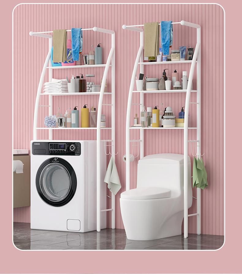 Bathroom Toilet Shelf Washing Machine Shelf Bathroom Storage Floor Shelf