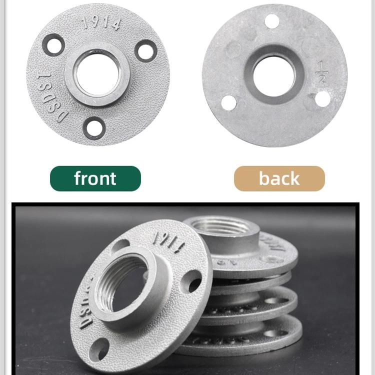 3 Holes Aluminium Bsp Floor Flanges Pipe Fittings