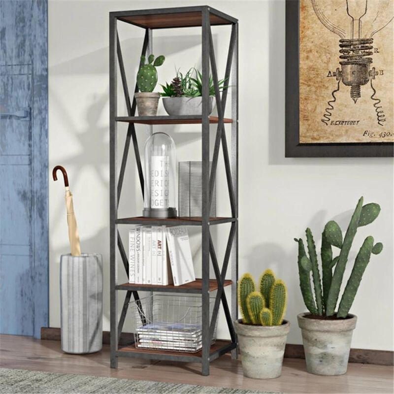 Open Shelving for Storage and Display Bookcase