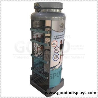 Supermarket Store Shop Gondola Bottle Shaped 4-Tier Retail Display Shelving