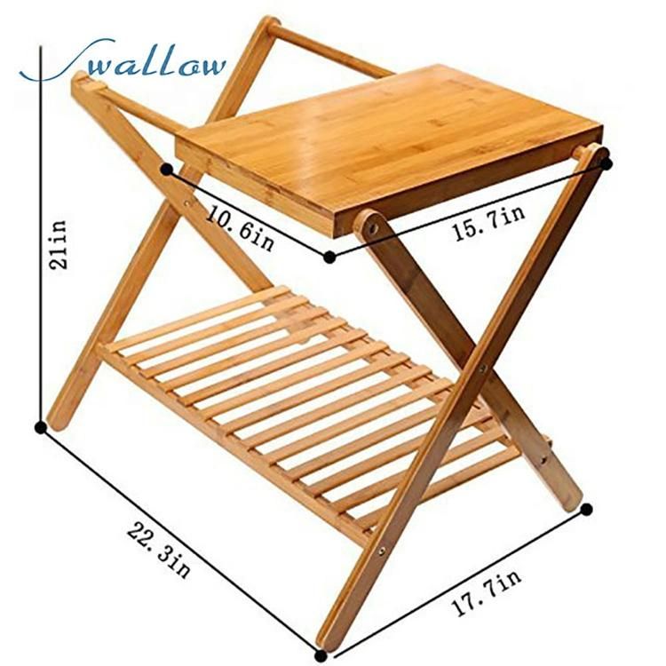 Multifunction Bamboo Folding Hotel Luggage Rack with a Lower Shelf, Buy Luggage Rack From China