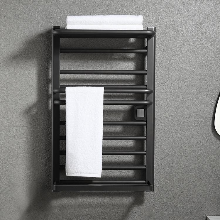 Kaiiy Aluminum Electric Heater Towel Rack Wall Rack Bathroom Towel Rack with Shelf