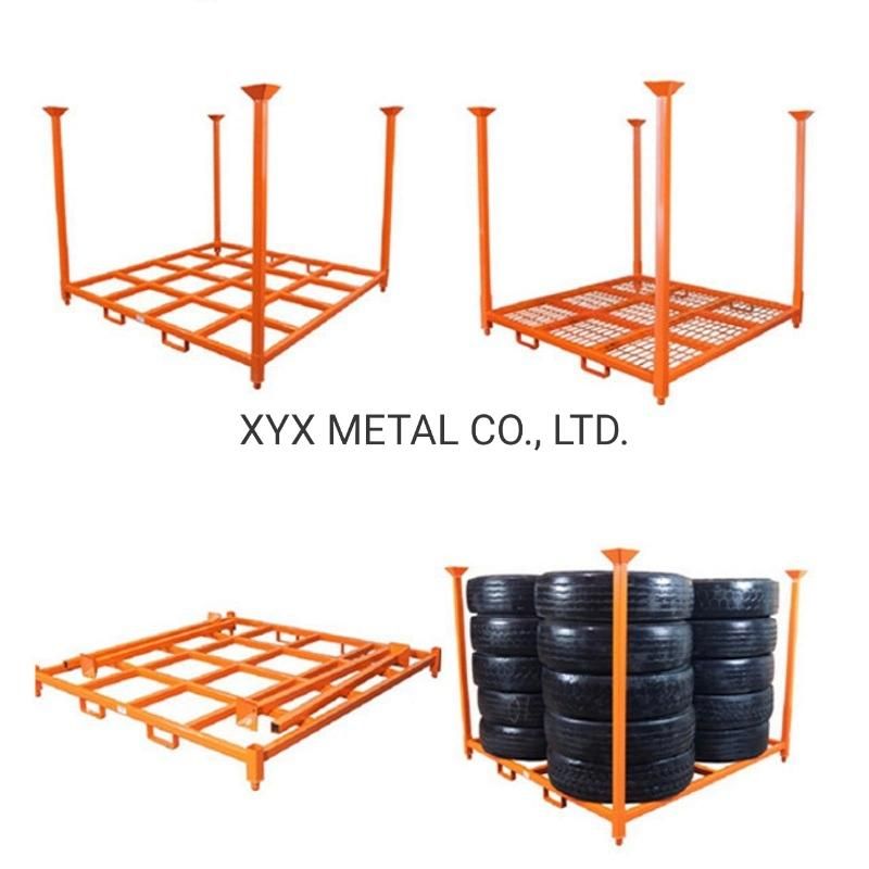 Post Removable Dismounted Protabl Storage Tyre Rack for PCR Tires