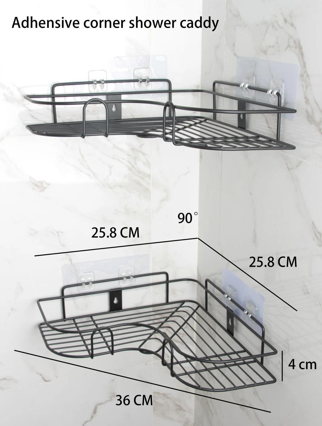 Self Adhesive Shelf Shower Corner Storage Rack