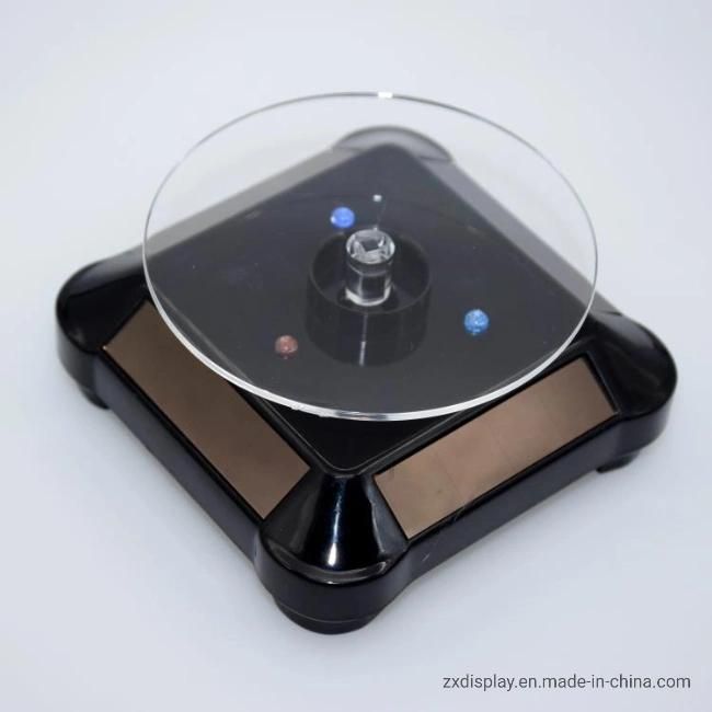 360 Degree Rotating Jewelry Solar Turntable Display Stand