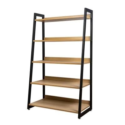 Wholesale Custom Home Use Wood Decorative Ladder Shelf Display Rack for Sale