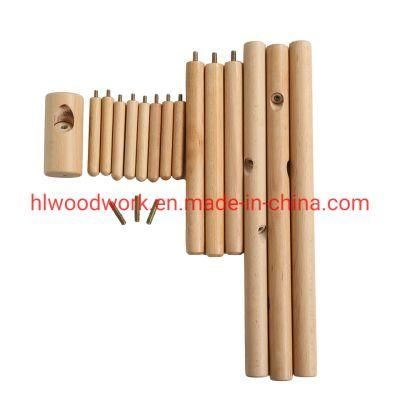 Triangle Wooden Base Stand Coat Rack Beech Wood Natural Color Stand Hanger Entrance Hall Coat Rack