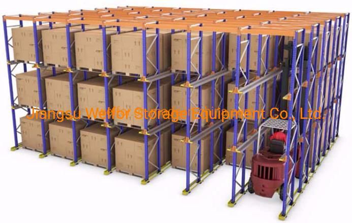 Push Back Drive in Rack Mobile Racking System for Rack Shelf Shelves