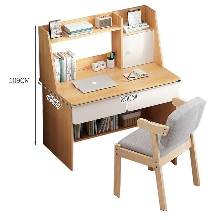 Desk and Bookshelf Combination Small Apartment Modern Minimalist Computer Desktop Desk