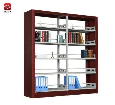 Modern Style Living Room Library Furniture Bookcase Metal Combined Book Shelf Rack Wooden for Home