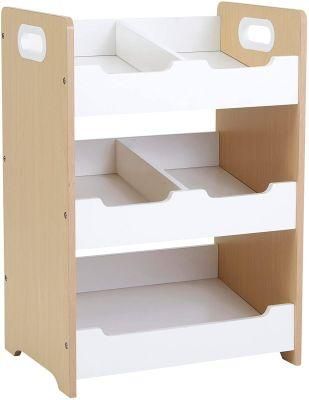 Children&prime;s Furniture Particleboard Three-Layer Storage Rack