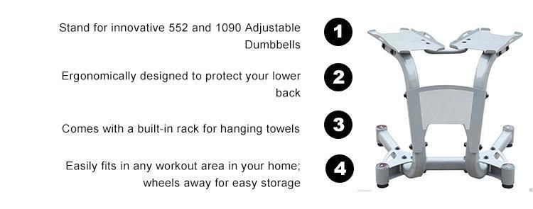 EU/Us/Au Warehouse in Stock Fitness Equipment Dumbbell Set Rack for 24kg 40kg Adjustable Dumbbell Storage Holder