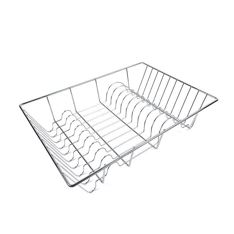 Utensils Plate Drainer Metal Wire Storage Holder Kitchen Drying Shelving Rack