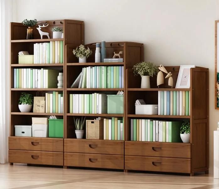 Shelf Floor Solid Wood Children′ S Simple Bookcase