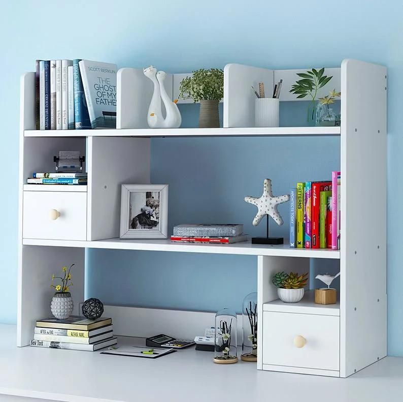 Desk Bookshelf Office Desktop Simple Desk Small Storage Shelf Bay Window Student Multi-Layer Shelves Bookcase