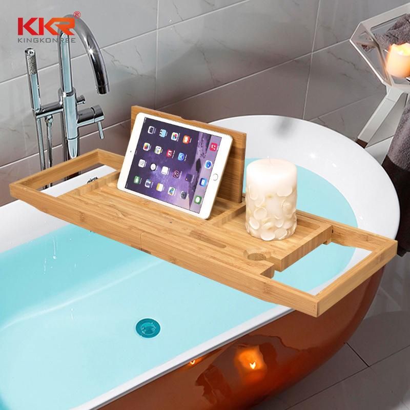 Adjustable Storage Rack Bathtub Tray Bath Shelf