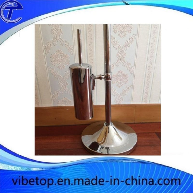 Toilet Butler Brush Paper Roll Holder Set +Towel Rack Stainless Steel Stand