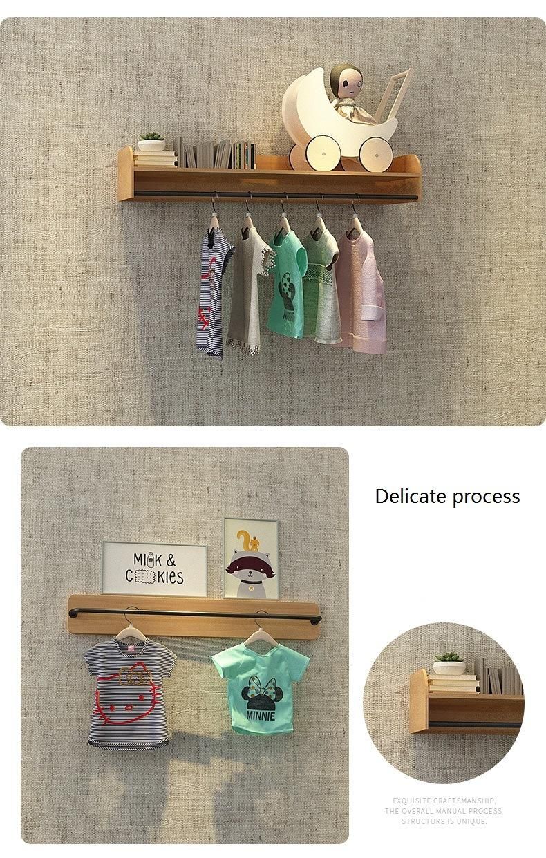 Customized Children Clothing Shop Fitting Retail Kids Clothes Display Furniture Clothes Display Rack for Kids