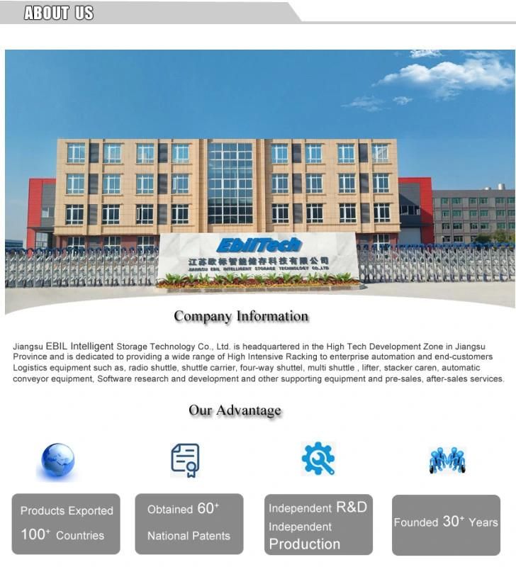 Ebil Intelligent Pallet Runner for Warehouse Storage Rack (EBIL-CSTC)