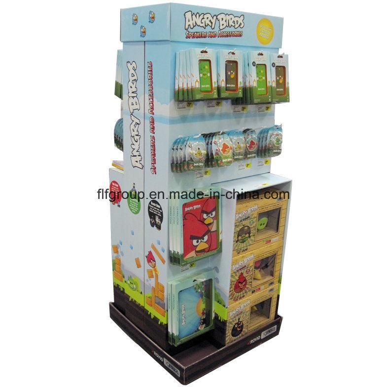 Cmyk Printing Corrugated Cardboard OEM Pop Paper Display Rack