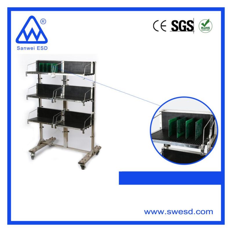 Industries Antistatic Safe ESD PCB Shelf Cart