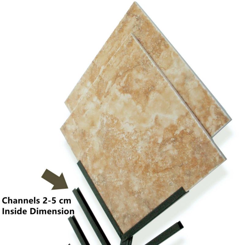 Portable Ceramic Marble Tile Stone Samples Marble Showroom Display Tower Rack