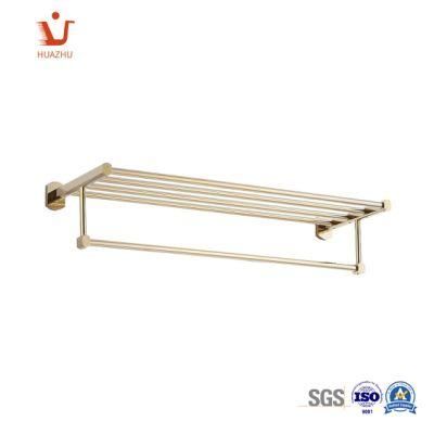 Solid Brass Towel Rack with Towel Bar