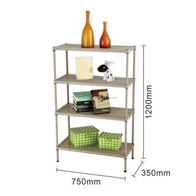 Adjustable 4 Tier Heavy Duty Perforated Metal Storage Rack System