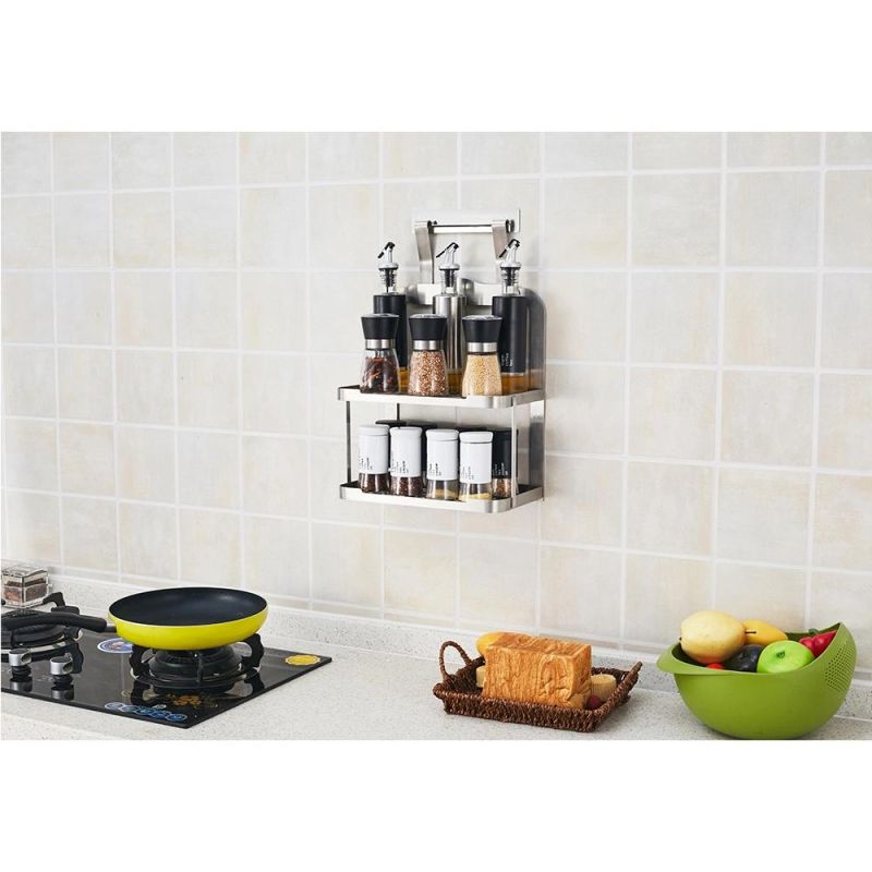 3-Tier Kitchen Corner Shelf Rack - Steel Metal Frame - Rust Resistant Finish - Cups, Dishes, Cabinet and Pantry Organizer - Kitchen - 9 X 7.75 Inch - White