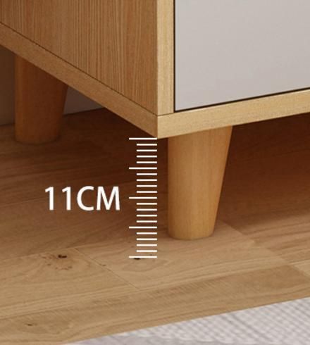 Modern Minimalist Bed End Shelf Storage Cabinet