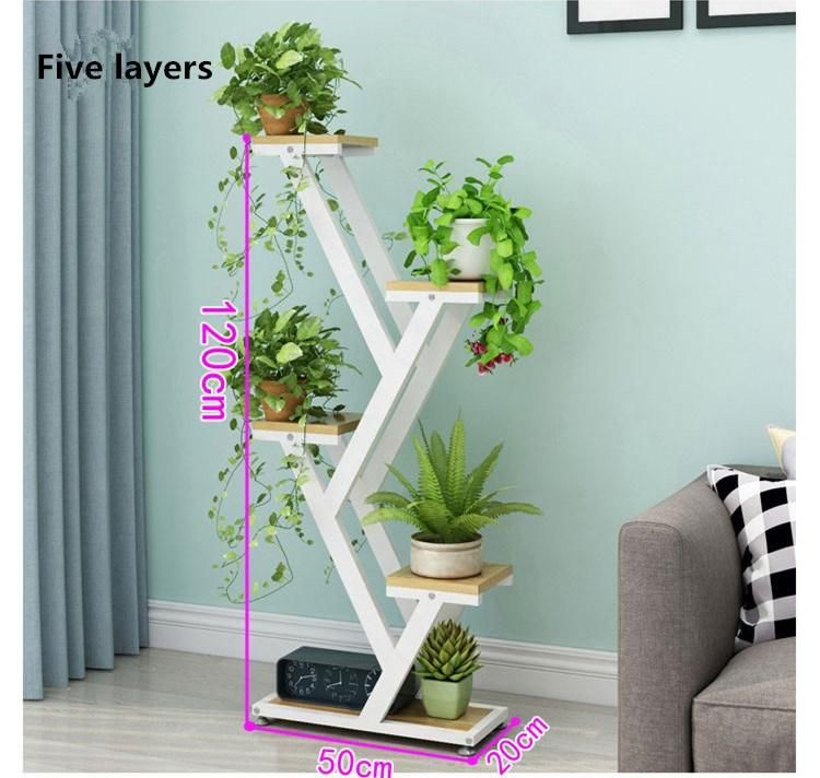 Flower Shelf Living Room Indoor Home Simple Nordic Decoration Multi-Layer Floor-Standing Flower Pot Stand