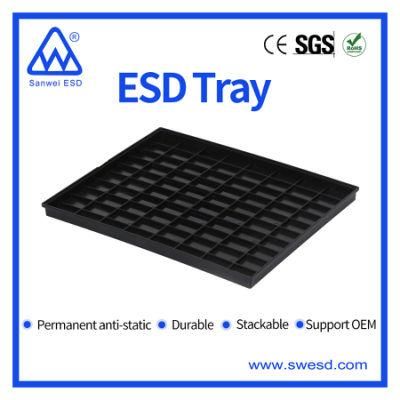 Industrial Supplies PP Reinforced Thermoset ESD Black Tray