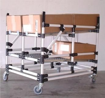 Industrial Supplier Lean Pipe Aluminum Pipe Flow Rack Storage Rack Custom Design Shelf