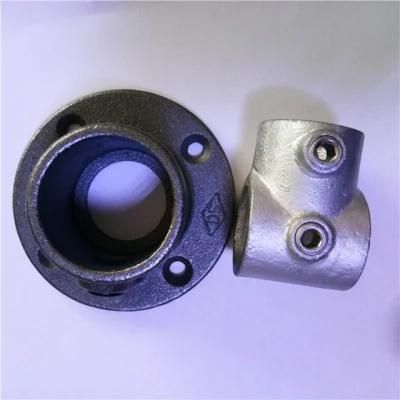 Black Malleable Iron Key Clamp Fence Pipe Fitting