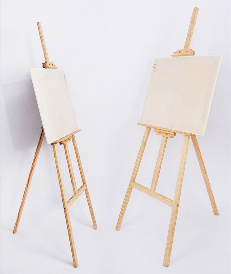 Adjustable Height Pine Drawing Board Easel Display Rack 0408