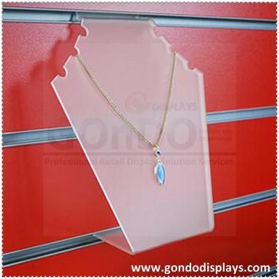 Wall-Mounted Slatwall Necklace Display Shelf