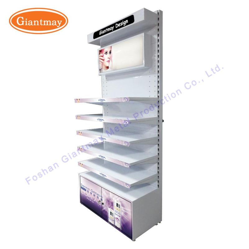 Customized Metal Cosmetics Make up Display Shop Cosmetic Makeup Rack