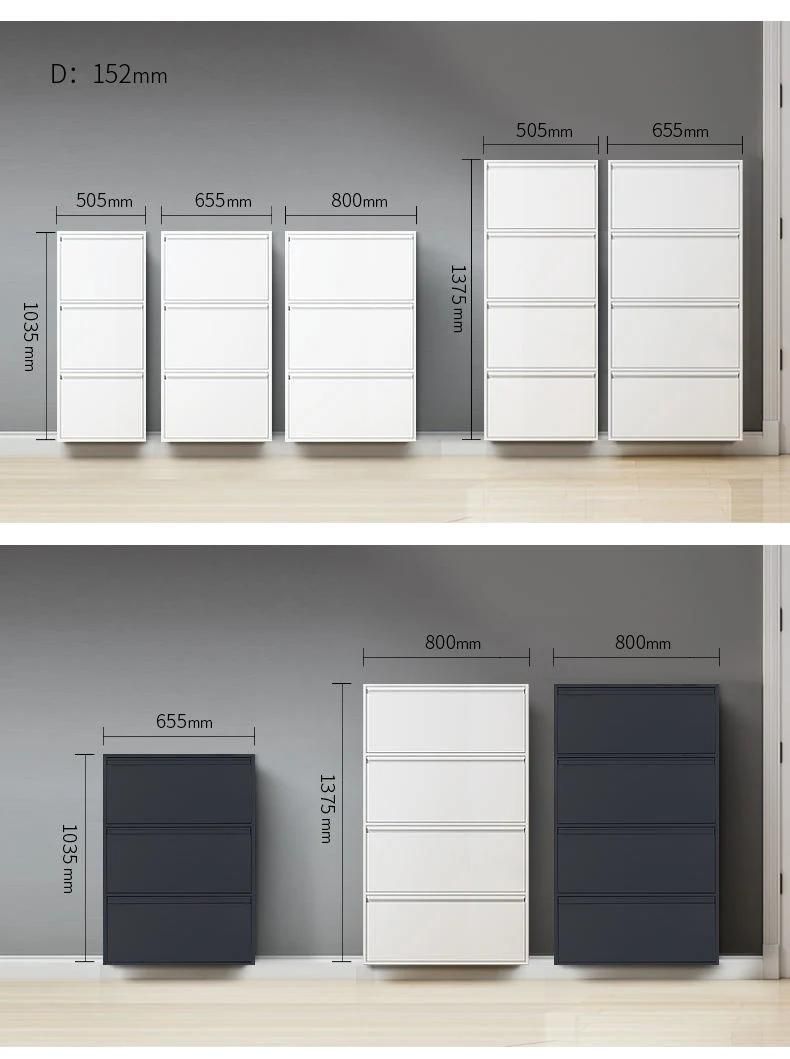 Modern High Gloss White 50 Pair Shoe Rack Shelf Storage Closet Organizer Cabinet Shoe Rack Organizer